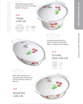 Melamine Dinner Set  Livon SG Design #13