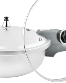 Elite Wok Pressure Cooker with Glass Lid MW01-8LTR